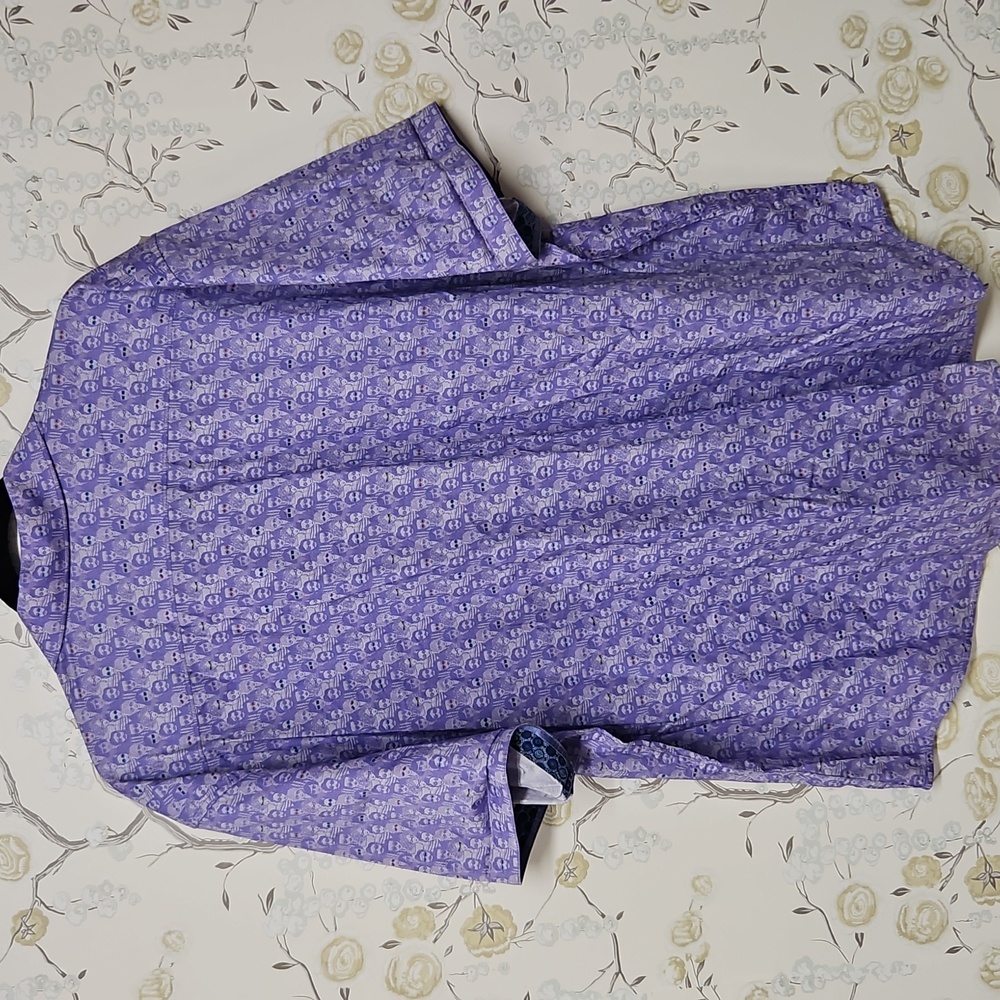Robert Graham Purple Men's Shirt 4x SUCH AN INTERESTING PRINT! - Picture 6 of 9
